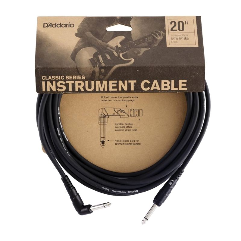Кабель інструментальний D'ADDARIO PW-CGTRA-20 Classic Series Instrument Cable (6m)